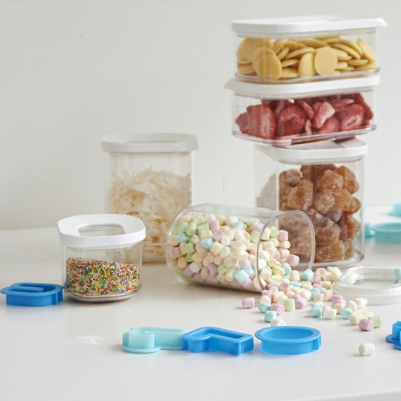 Holland Mepal modula mini square storage tank-white / 3 types in total - กล่องเก็บของ - เรซิน ขาว