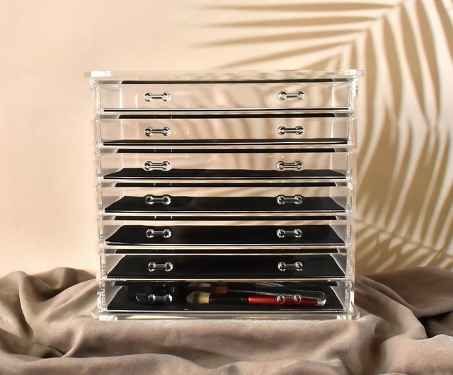 7 Drawers Clear Acrylic Jewelry Organizer - Clear Jewelry Box