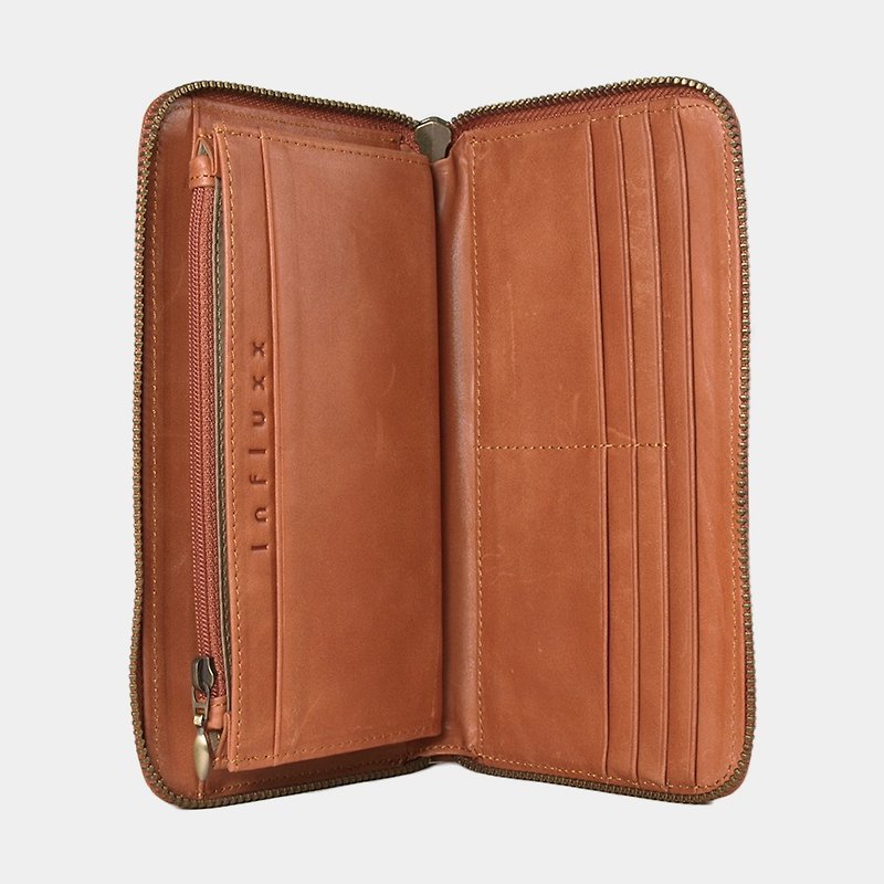 UN1 Everyday Leather Wallet – Orange - Wallets - Genuine Leather Orange