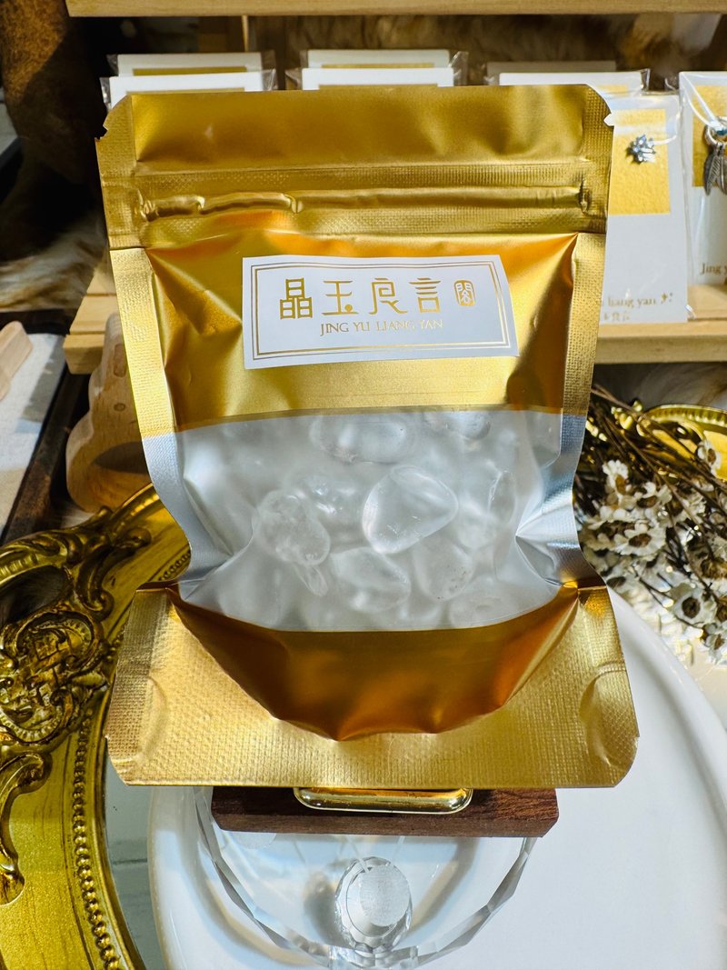 能量補充消磁淨化白水晶粉水晶黃水晶紫水晶閃靈鑽碎石系列 - 擺飾/家飾品 - 水晶 黑色