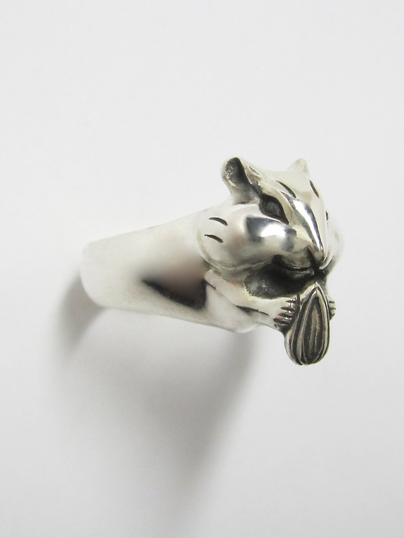 Chestnut squirrel RING - General Rings - Other Metals Silver