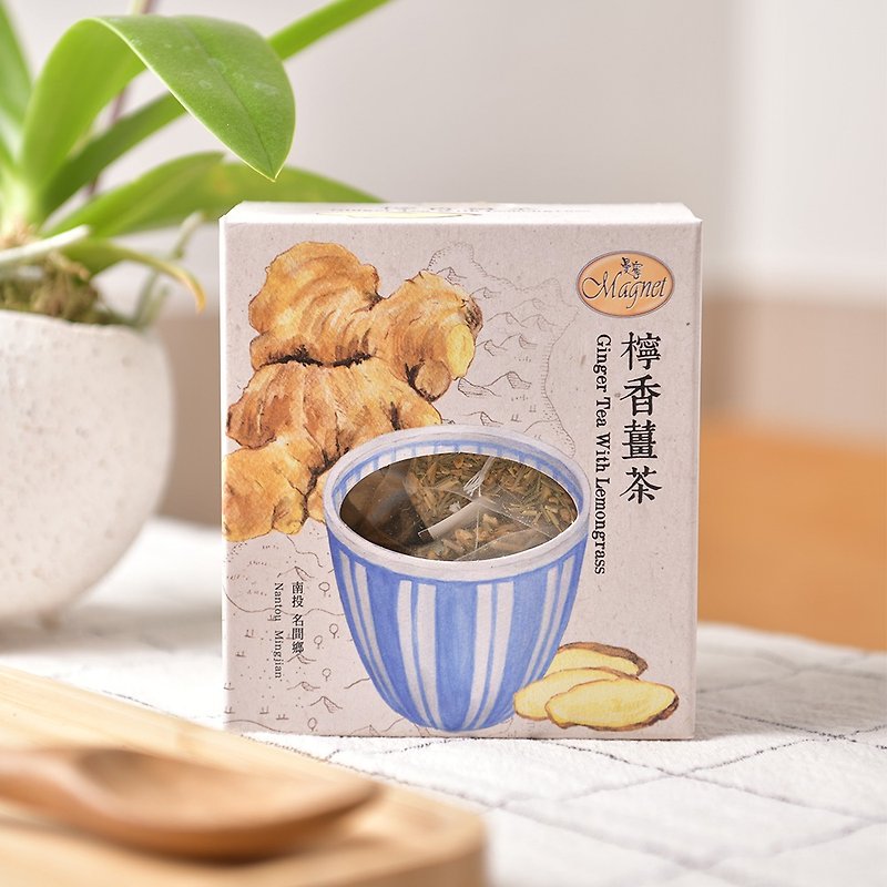 環保材質 茶葉/茶包 - 曼寧 檸香薑茶 3gx15茶包