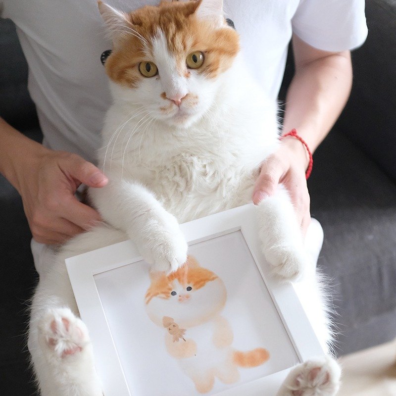 [森ホーン]カスタマイズされました！あなたの脂肪が強い助けるためにあなたを助けて！ペット動物の肖像画カスタム - その他 - 紙 