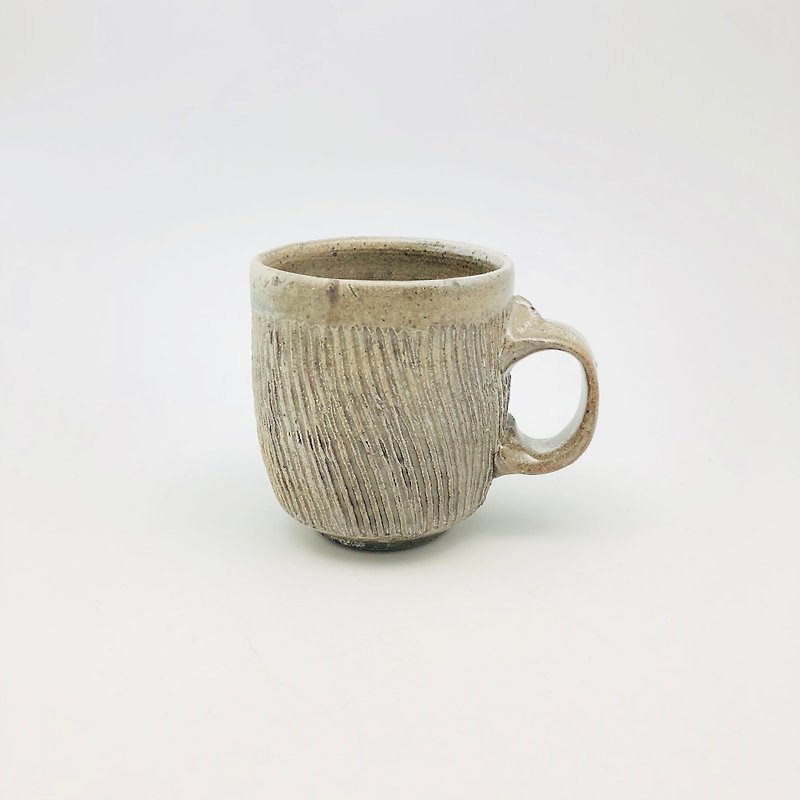 Firewood mug - แก้วมัค/แก้วกาแฟ - ดินเผา สีกากี