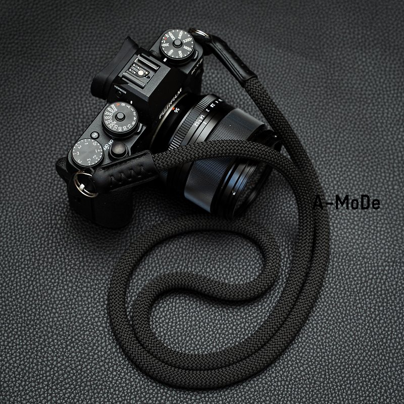 黑色 相機帶 法國登山繩 復古手工 菲林相機 禮物 攝影 BEAL