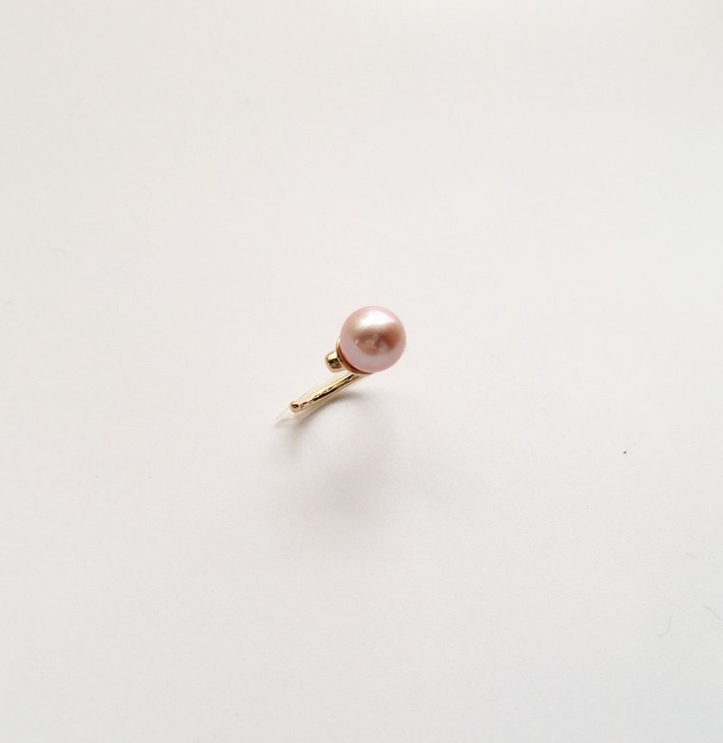 Top class Pink Pearl Ear Cuff - Earrings & Clip-ons - Gemstone Pink