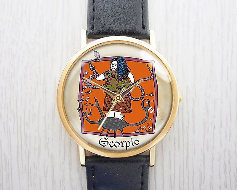 Scorpio-Women's Watch/Men's Watch/Unisex Watch/Accessories【Special U Design】 - Women's Watches - Other Metals Brown