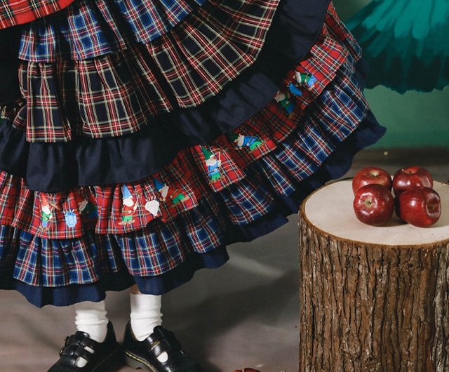 有頂天島の森の秘密 クリスマスチェック柄ステッチ ゴブリン宝石の絶妙