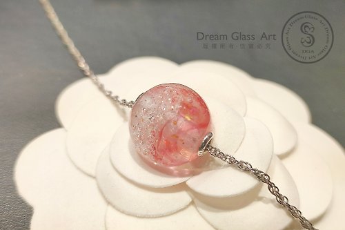 Dream Glass Art 骨灰/毛髮琉璃珠-孕化之愛-單顆價格(含項鍊)*訂製骨灰珠項鍊