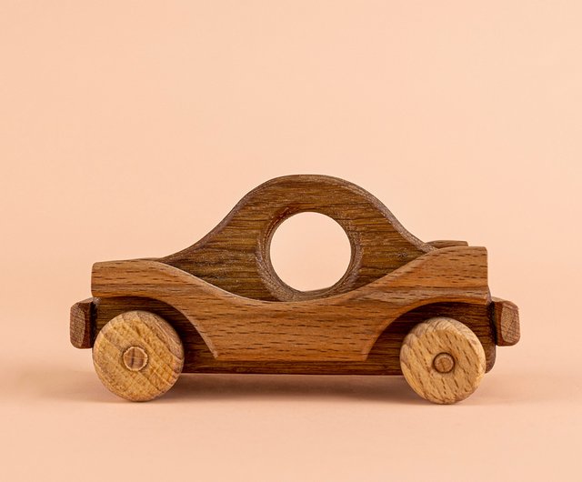 Wooden store push car