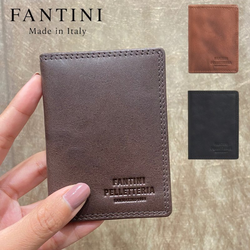 Leather card holder Lucca - Card Holders & Cases - Genuine Leather Brown