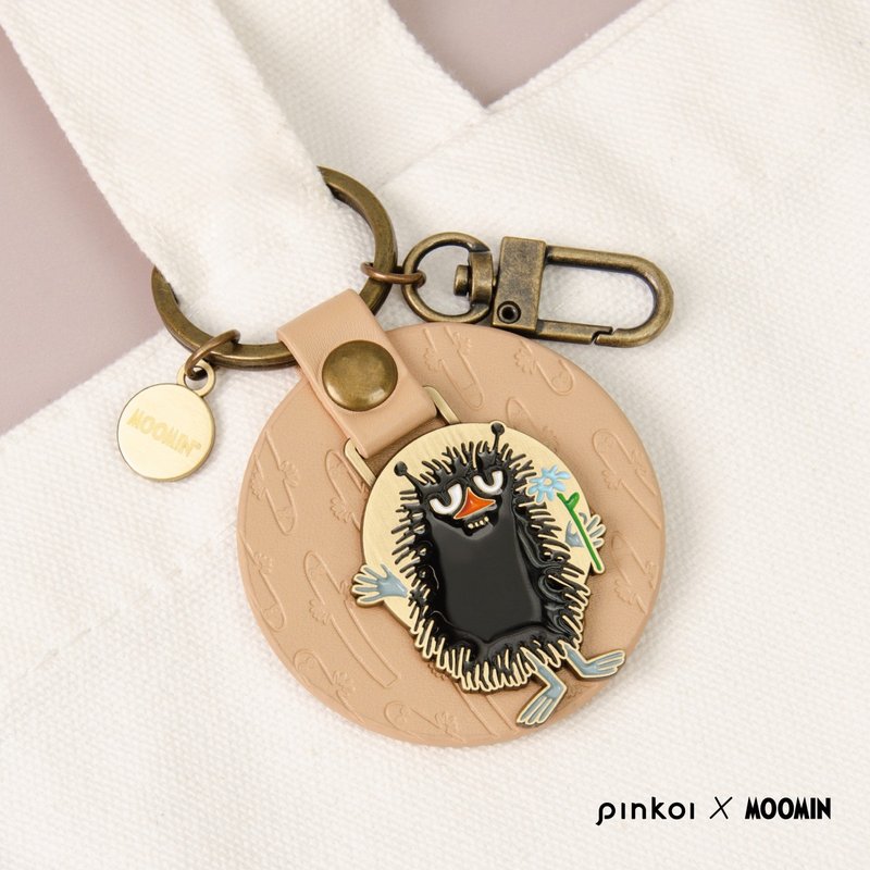 [Pinkoi x Moomin] Textured leather keychain/Stinky - ที่ห้อยกุญแจ - กระดาษ 