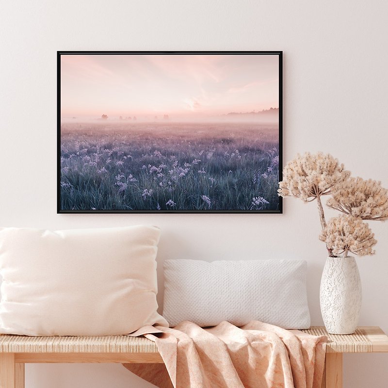 Romanticism • Sea of pink flowers -  romantic, pink, Wall Arts, Simplicity