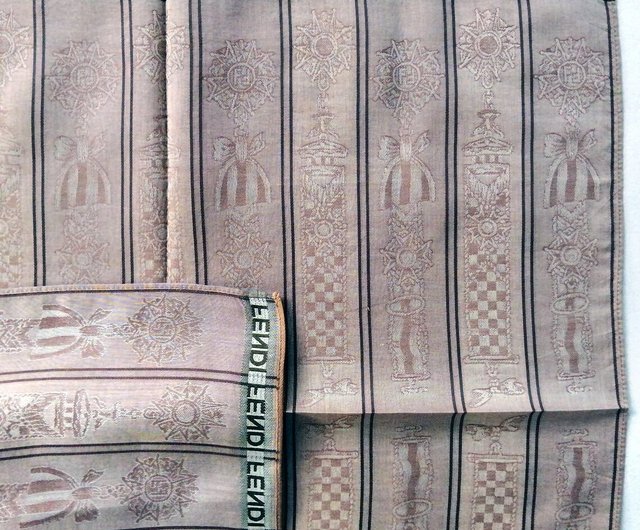 美品 FENDI ヴィンテージ スカーフ FENDI(フェンディ) / スカーフ/シルク/BRW/総柄/レディース