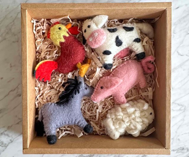 木製動物オーナメントセットDelton products