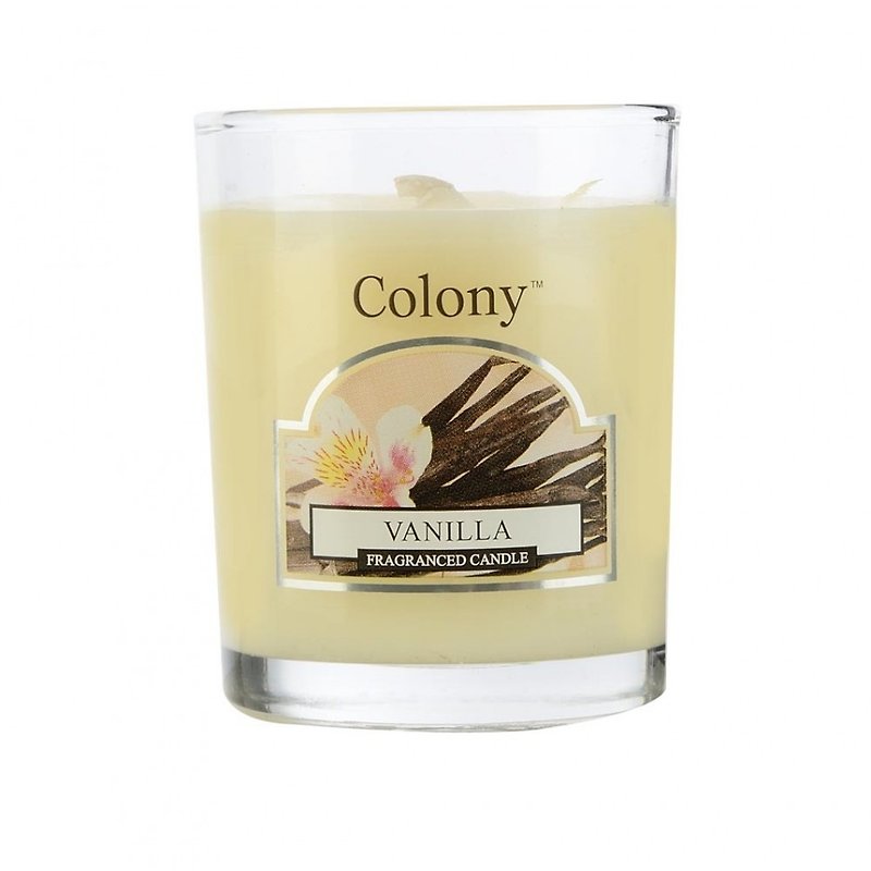 British scented Colony series vanilla small glass candle - เทียน/เชิงเทียน - ขี้ผึ้ง 