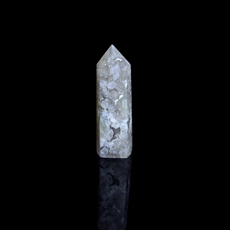 【櫻花瑪瑙柱】 - 741 - 其他 - 水晶 黑色