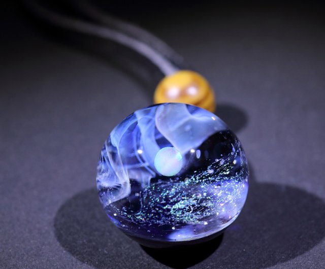 宇宙ガラス　ペンダント　高ランク ginga-993.jpg
