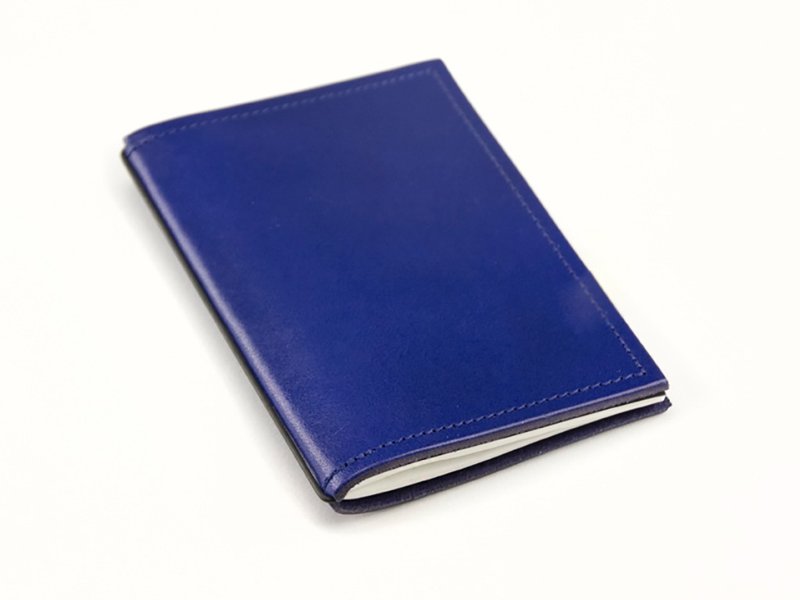 [24-hour shipping] 8 x 10.6 x 1.2 cm│Palm-sized notebook│Removable│Indigo│x17 - สมุดบันทึก/สมุดปฏิทิน - หนังแท้ 