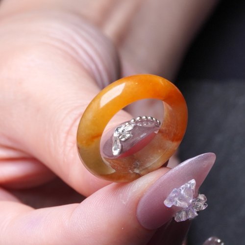 瓔珞珠寶盒 E.L.Jewelry Box 紅翡翡翠戒指戒圈 | 國際12圍 | 天然緬甸玉翡翠A貨 | 送禮