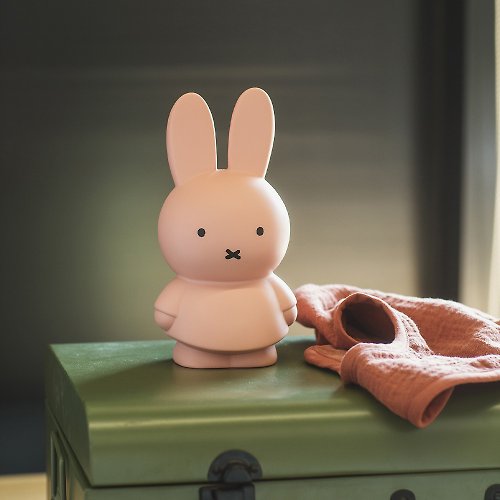 ATELIER PIERRE 比利時設計 Miffy 米菲兔莫蘭迪色系款公仔存錢筒-中號 淺粉色