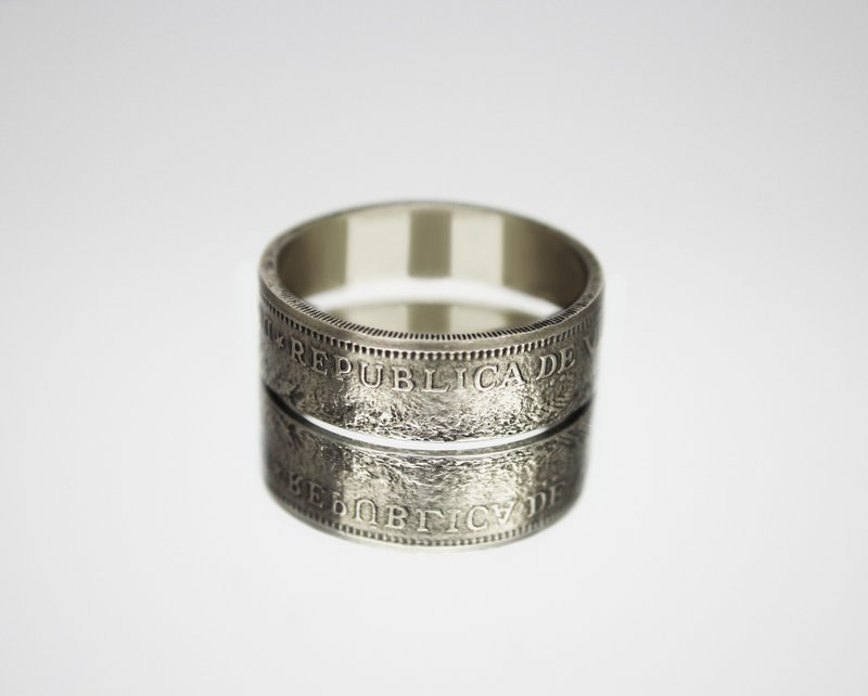 Venezuela Coin Ring 2 Bolivares 1967-1988 coin rings for men coin rings gift - 戒指 - 其他金屬 