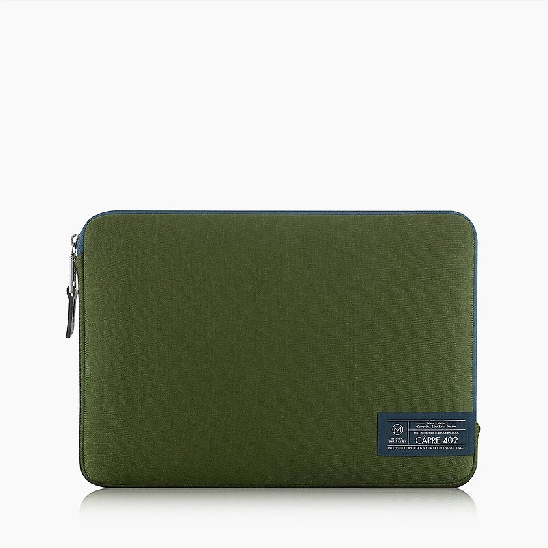 CÂPRE Macbook Air/Pro 15.4-inch Water Resistant Shock Absorbing Laptop Storage Bag-Pine Green - Laptop Bags - Waterproof Material Green