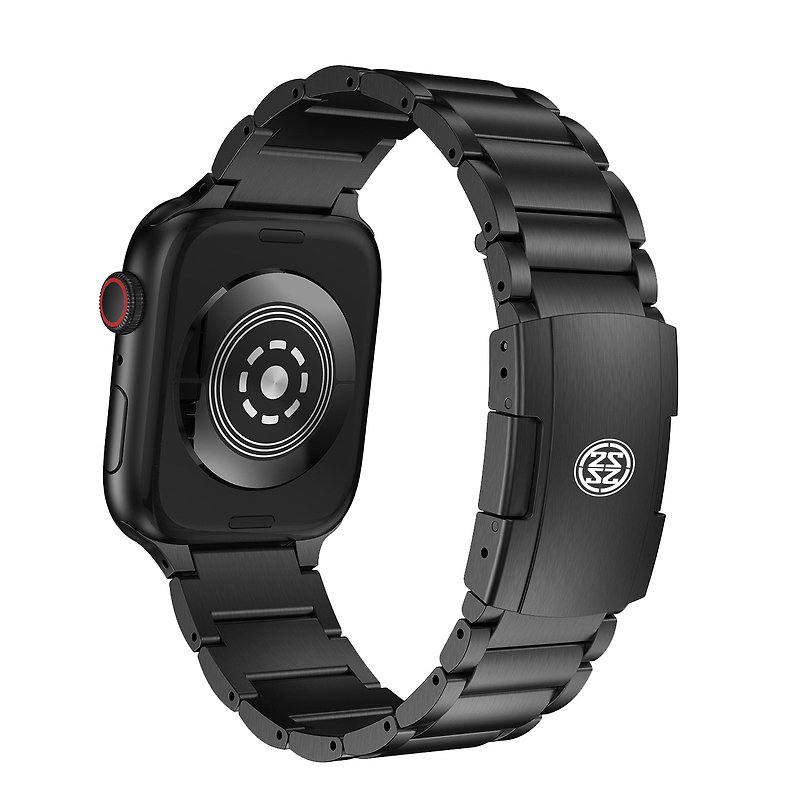 Apple Watch 40-41mm用 - チタンストラップ + ステンレススチールバックル - TIGT - 腕時計ベルト - 金属 ブラック