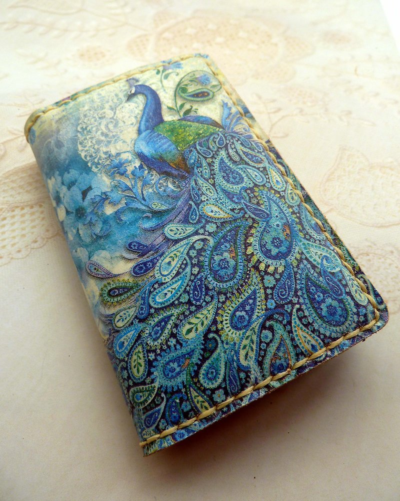 Peacock Business Card Holder - Card Holders & Cases - Genuine Leather 