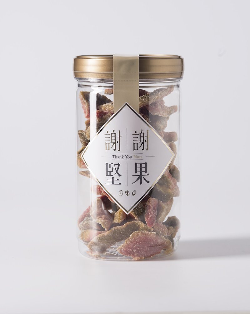 【Taiwan Red Heart Guava】(sealed jar)(dried fruit)(soft and slightly sweet)(vegetarian) - ถั่ว - พลาสติก สีทอง