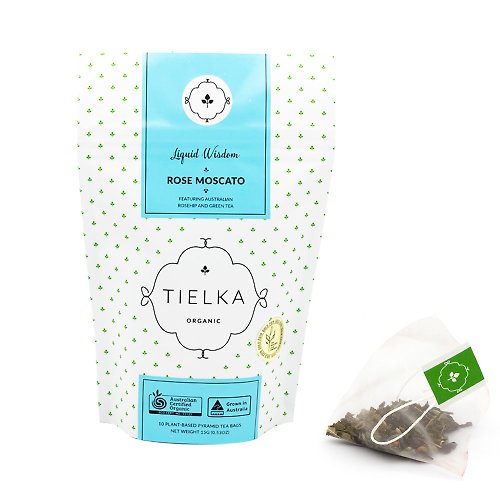 PALIER 【澳洲有機茶】Tielka澳洲有機玫瑰蜜思嘉綠茶 - 10入茶包