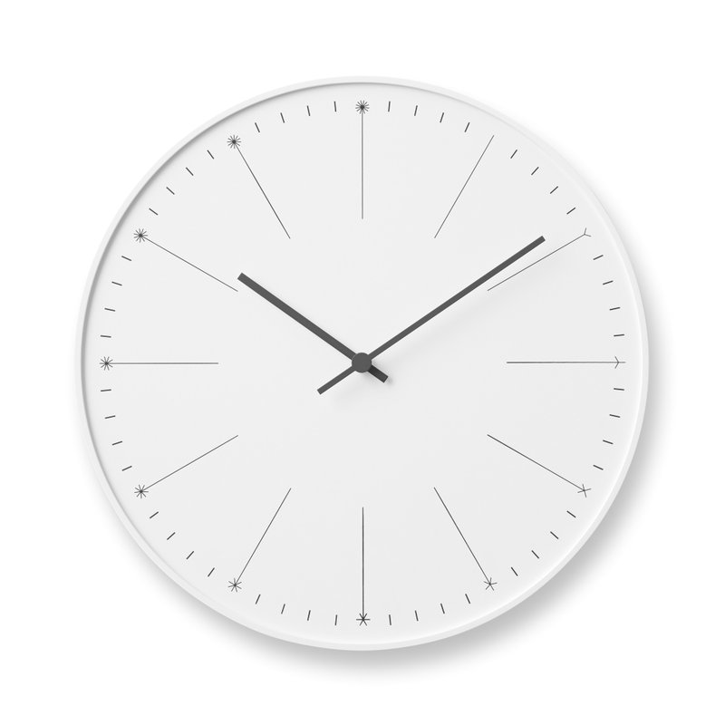 Lemnos 蒲公英 佐藤大設計 時鐘 - 白 - 時鐘/鬧鐘 - 塑膠 白色