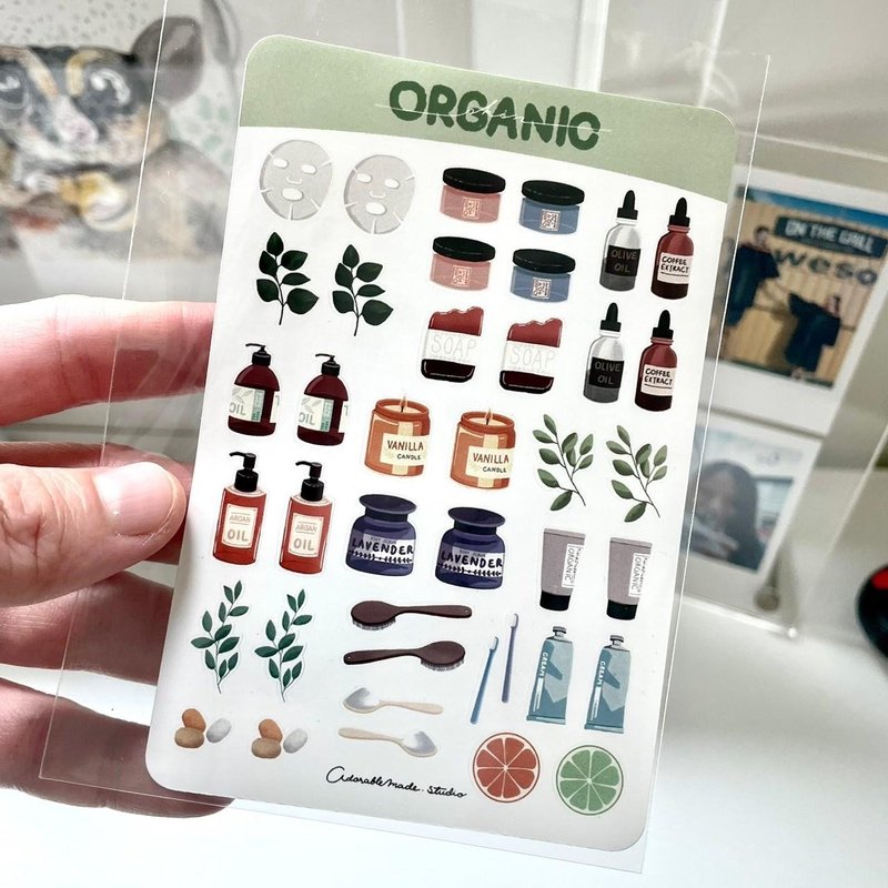 Planner Sticker : Organic - 貼紙 - 防水材質 