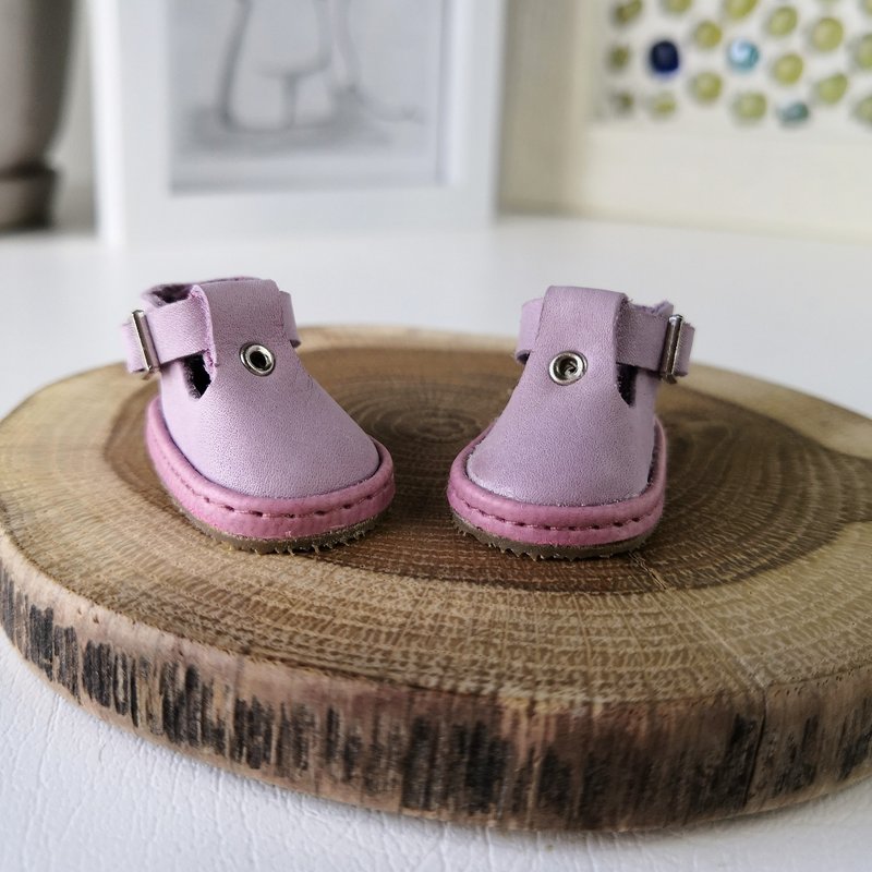 Shoes handmade Blythe doll. Boots lace up for Blythe dolls. Clothes Blythe - 公仔/玩偶 - 真皮 