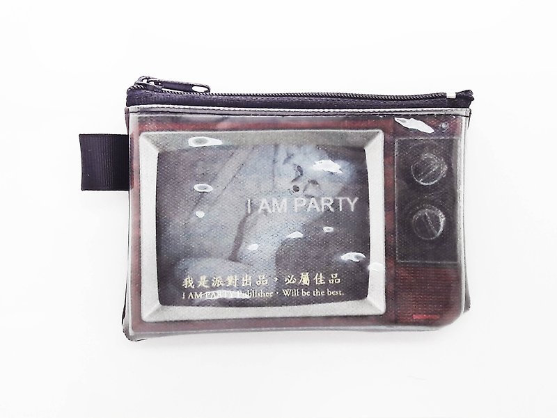 ｜I AM PARTY｜ Handmade canvas leather coin purse-Sexy Fox [Buy, get free brand badge or leisure card sticker x1] - Coin Purses - Genuine Leather Brown