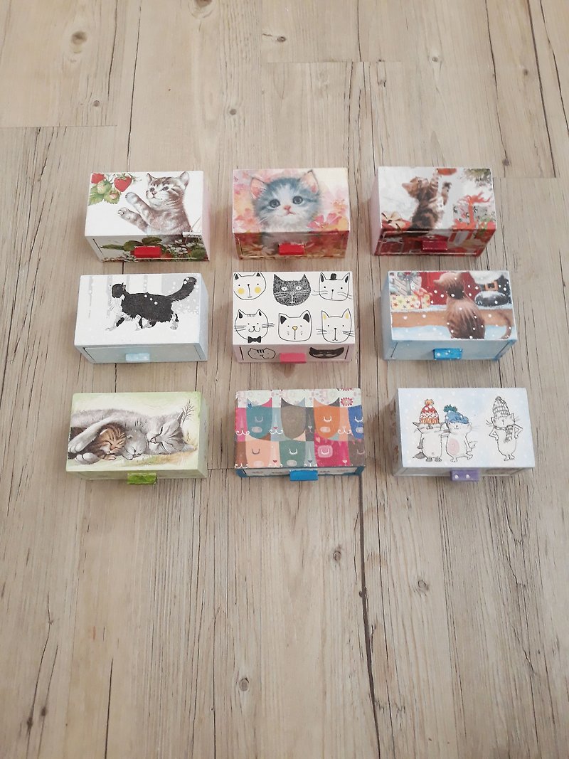 Spring fun discount cat whiskers box/small drawer/storage box/buy two get one free - Storage - Wood Multicolor