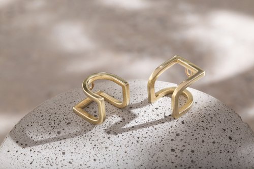 E＆S頑固さとWillful Willful Eyes_Square Ear Buckle Willful EarCuff