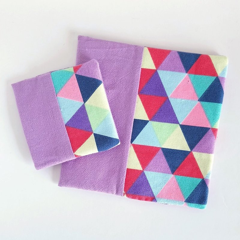 【In Stock】Coasters + Pot Holder Set (Colorful Triangles) - ผ้ารองโต๊ะ/ของตกแต่ง - ผ้าฝ้าย/ผ้าลินิน หลากหลายสี