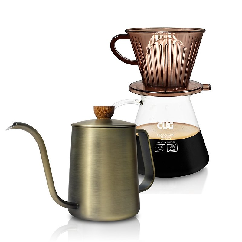 不鏽鋼 咖啡壺/咖啡器具 黑色 - IOI手沖咖啡組 2-4cup (無附濾紙)