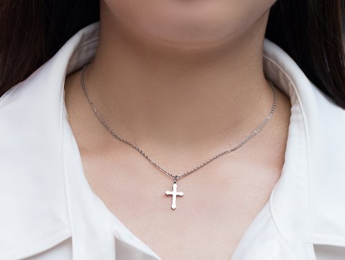 吳小姐3d訂製珠寶 十字架項鍊-抗敏醫療鋼
