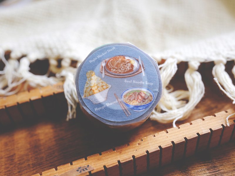 台灣美食－3.5cm亮面PET膠帶(帶離型紙) - 膠紙/膠帶/紙膠帶 - 塑膠 