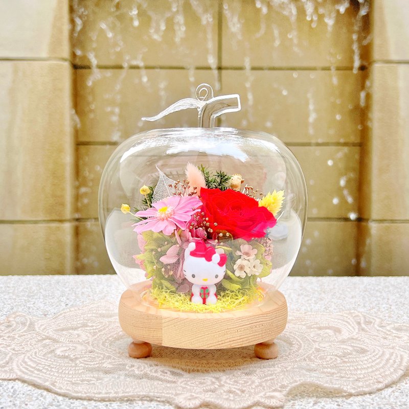 聖誕/Hello Kitty/永生花/乾燥花/蘋果/夜燈/玻璃盅/玻璃罩 - 乾燥花/永生花 - 植物．花 多色