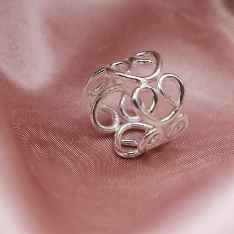 Time Fortune Series - Love's Embrace - General Rings - Silver Silver