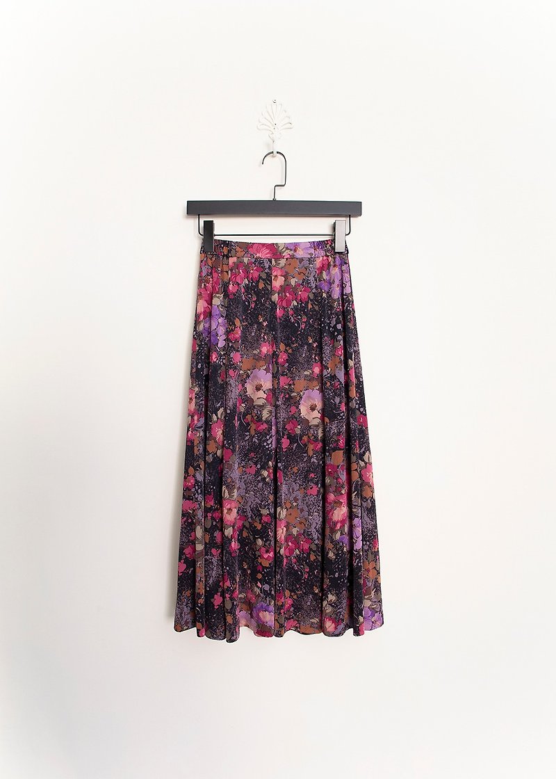 BANANA FLYIN' vintage floral vintage dress 25 waist - กระโปรง - วัสดุอื่นๆ 