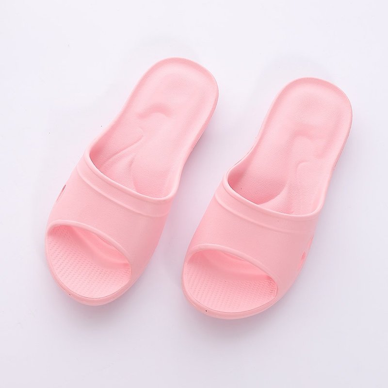 [Veronica] Three-point support carefully selected Q-elastic home slippers - pink - รองเท้าแตะในบ้าน - พลาสติก สึชมพู