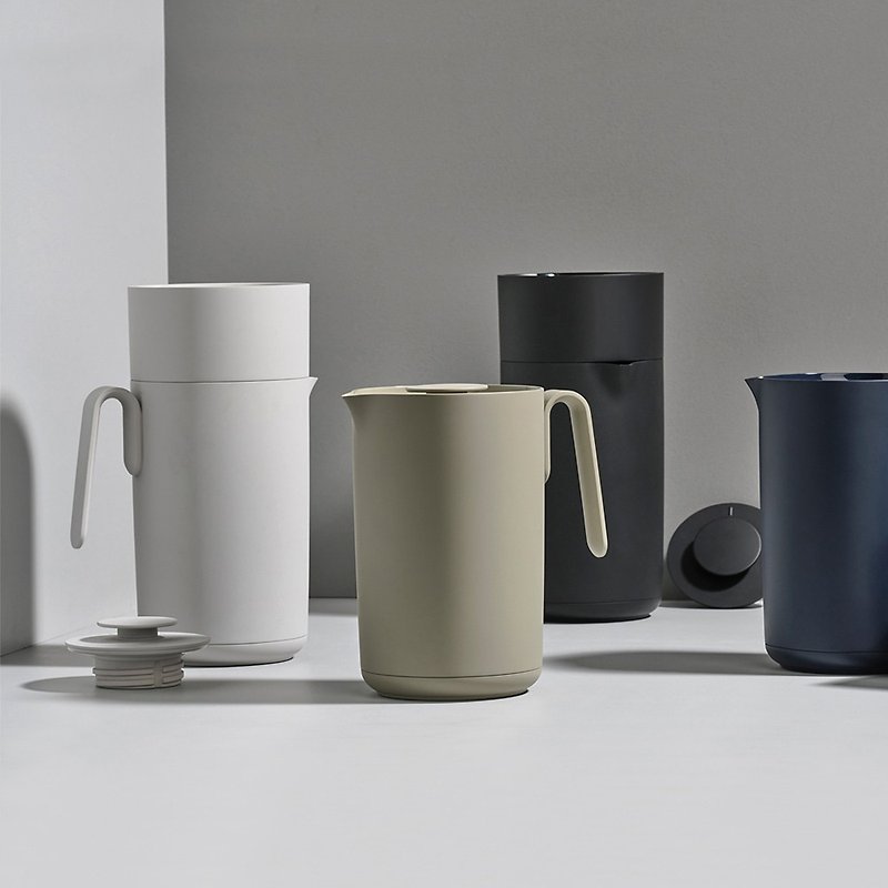 丹麥ZONE Singles玻璃內膽真空保溫壺(附咖啡濾杯)-1L-3色可選 - 咖啡壺/咖啡器具 - 塑膠 