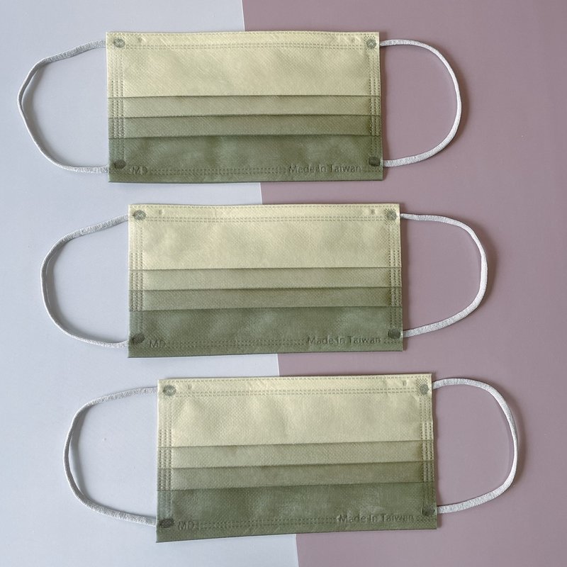 YUDA Adult Disposable medical surgical face mask (not sterilized) - หน้ากาก - เส้นใยสังเคราะห์ สีเขียว