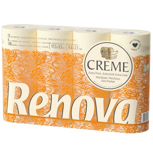 RENOVA 葡萄牙皇家天然彩色香氛衛生紙 Renova滾筒式滋養乳霜新增香氛卷紙不含螢光劑不掉色敏感肌膚可用