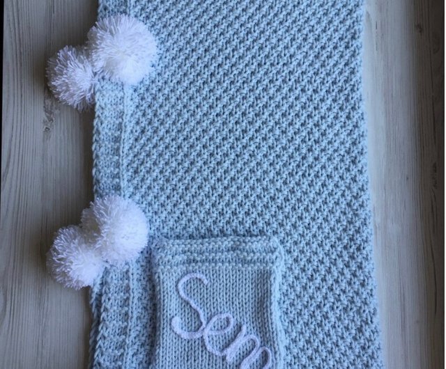 Knit discount name blanket