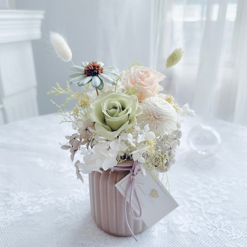 Small fresh milk bottle flower - lime green - Dried Flowers & Bouquets - Plants & Flowers Green